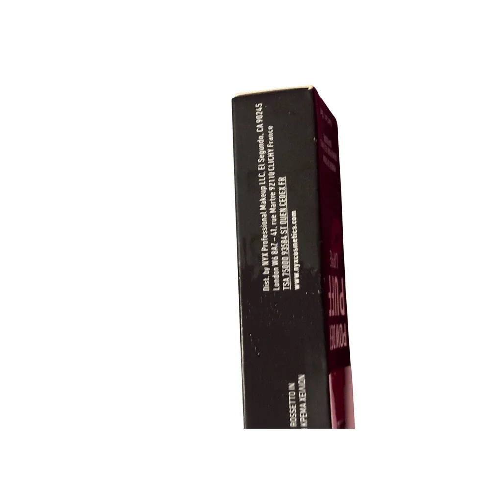 NYX Powder Puff Lippie PPL12 Prank Call 12mL Burgundy Matte Lip Cream Glam Retro